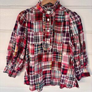 RARE **NWOT** | Antik Batik | Jerry Madras Blouse | Size Medium